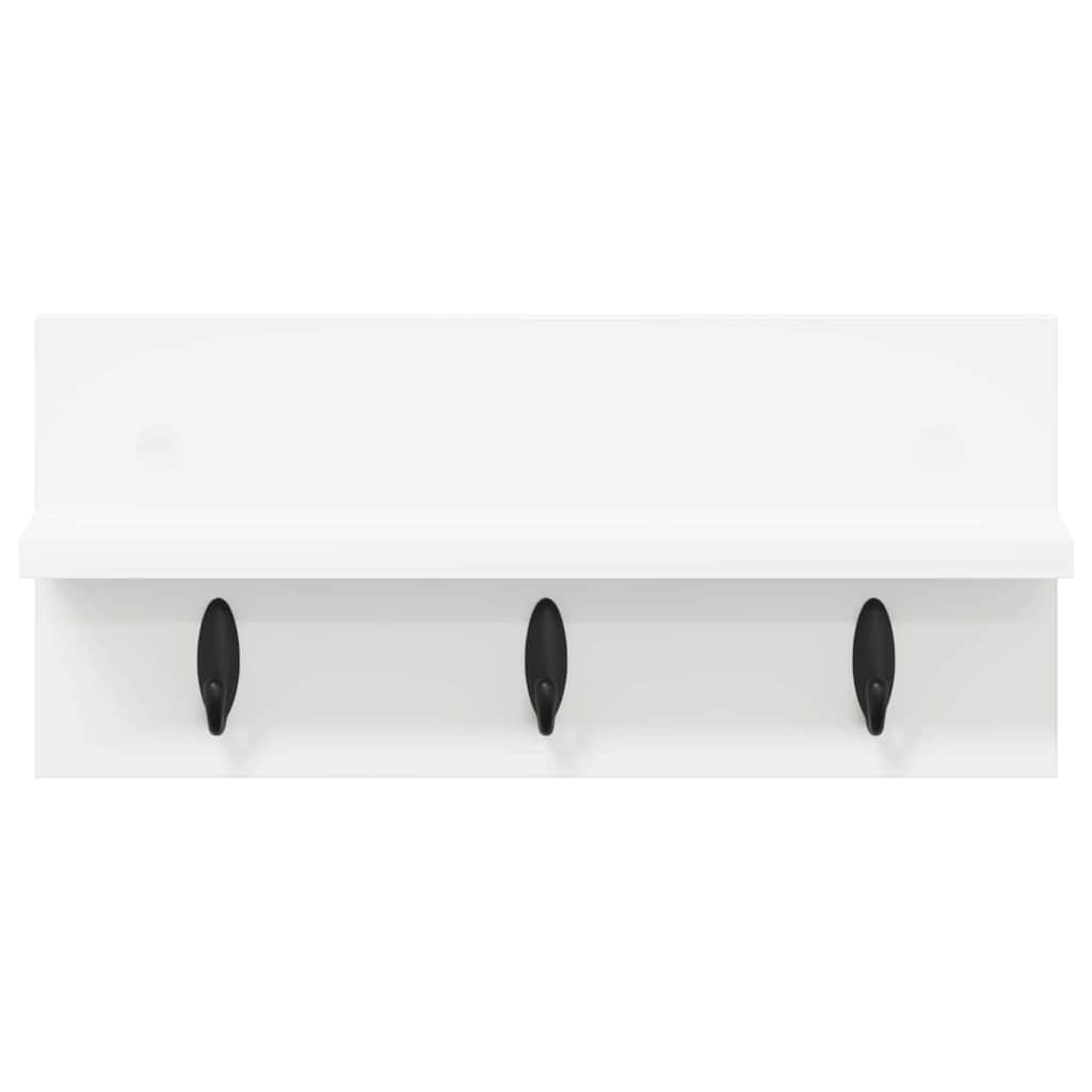 Vægmonteret Jakkeholder Vægmonteret Hvid 40 x 10,5 x 18 cm