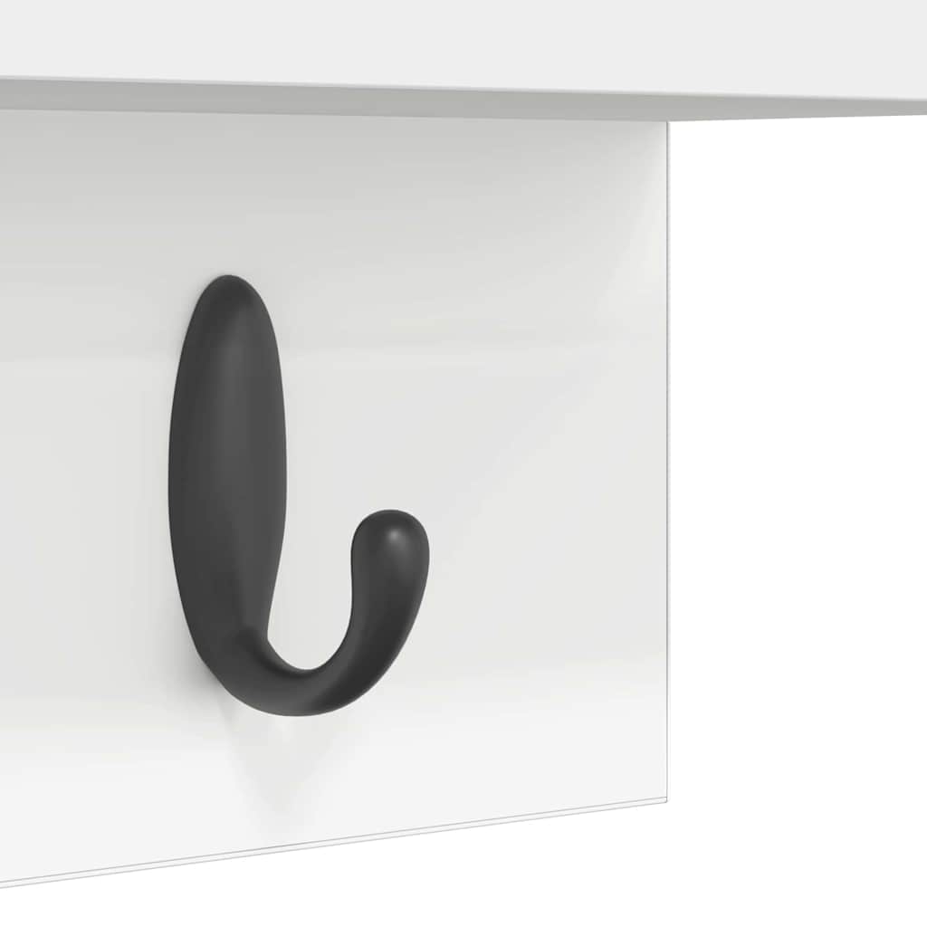 Vægmonteret Jakkeholder Vægmonteret Hvid 60 x 10,5 x 18 cm