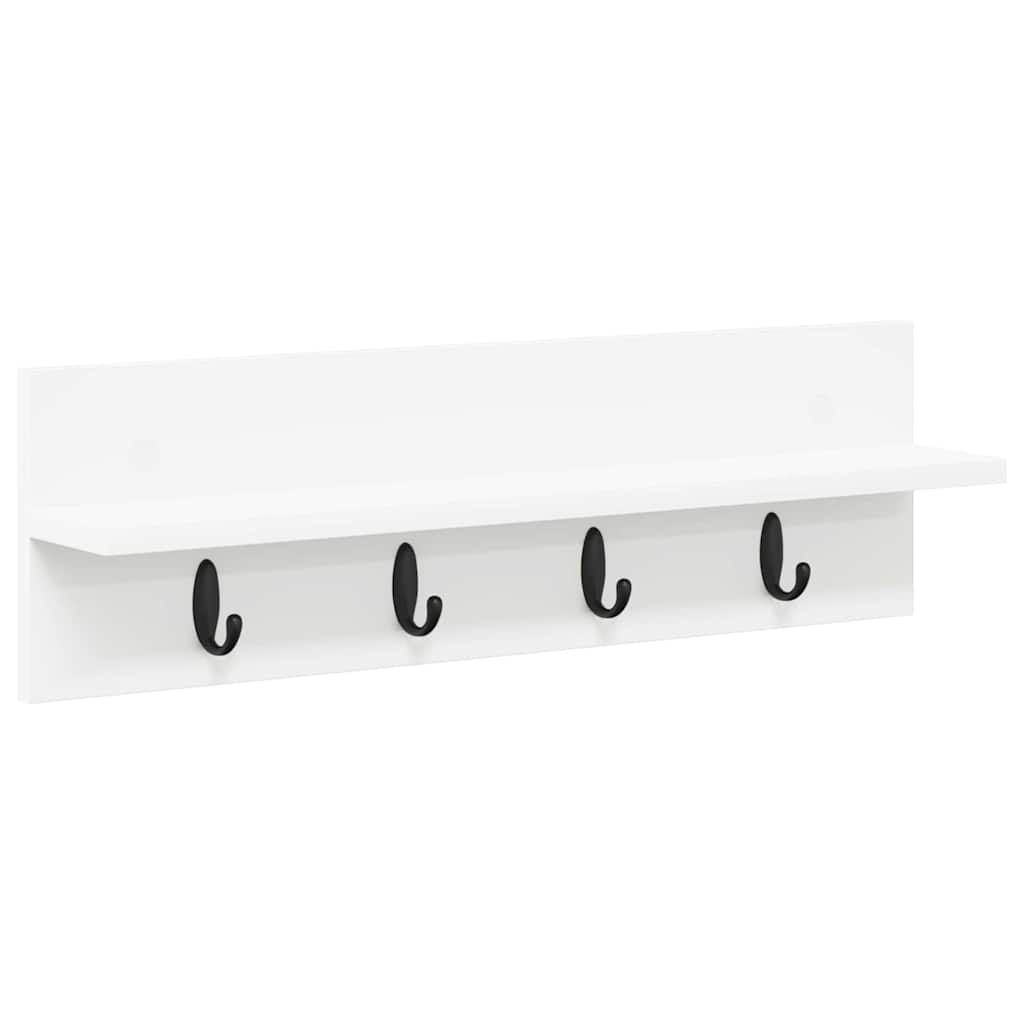 Vægmonteret Jakkeholder Vægmonteret Hvid 60 x 10,5 x 18 cm
