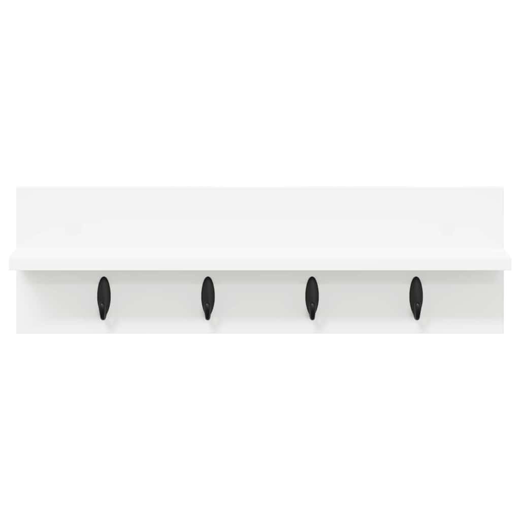 Vægmonteret Jakkeholder Vægmonteret Hvid 60 x 10,5 x 18 cm