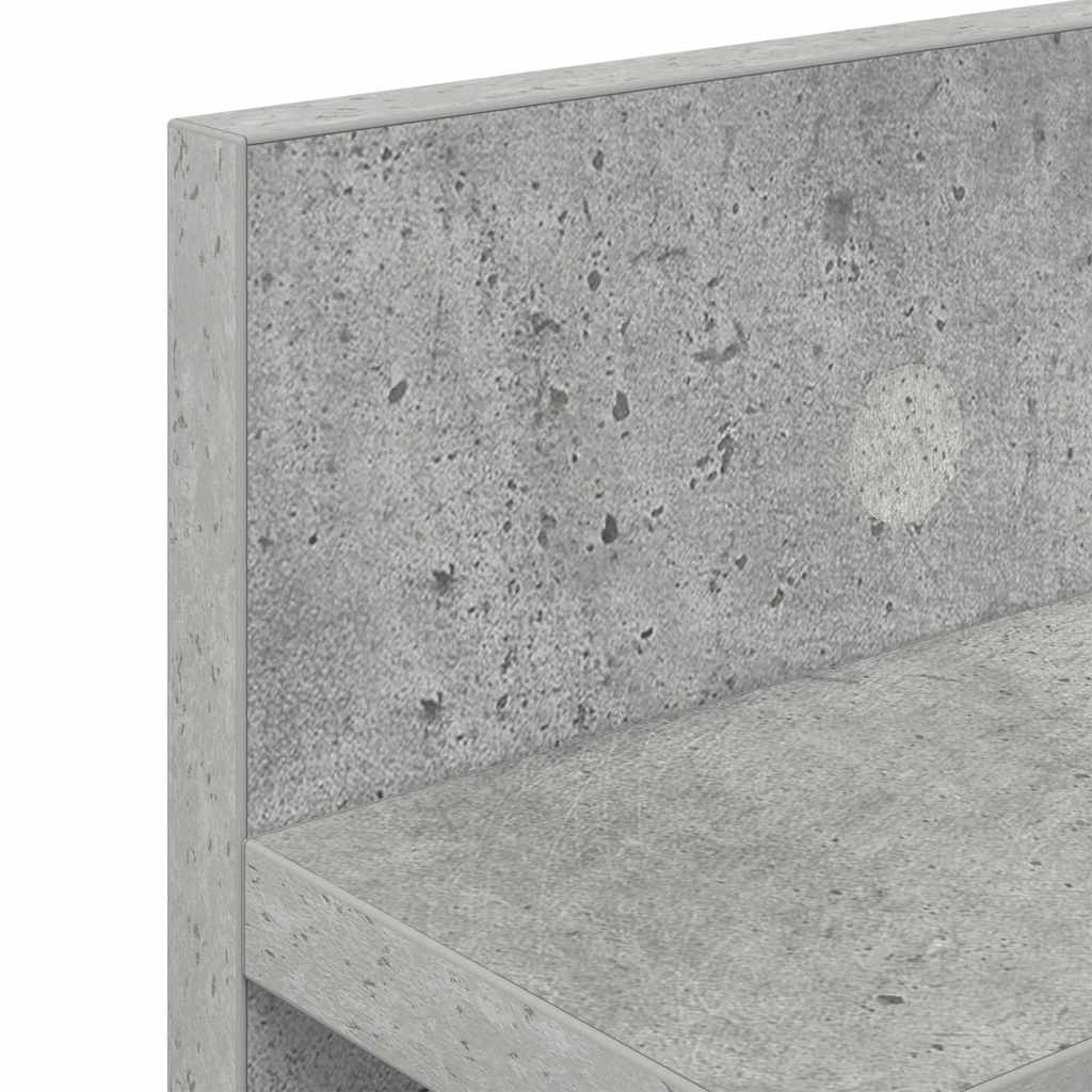 Vægmonteret Jakkeholder Vægmonteret Beton Grå 80 x 10,5 x 18 cm