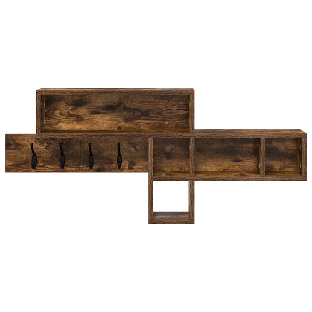 Vægmonteret Jakkeholder Vægmonteret Røget eg 100 x 12 x 43,5 cm
