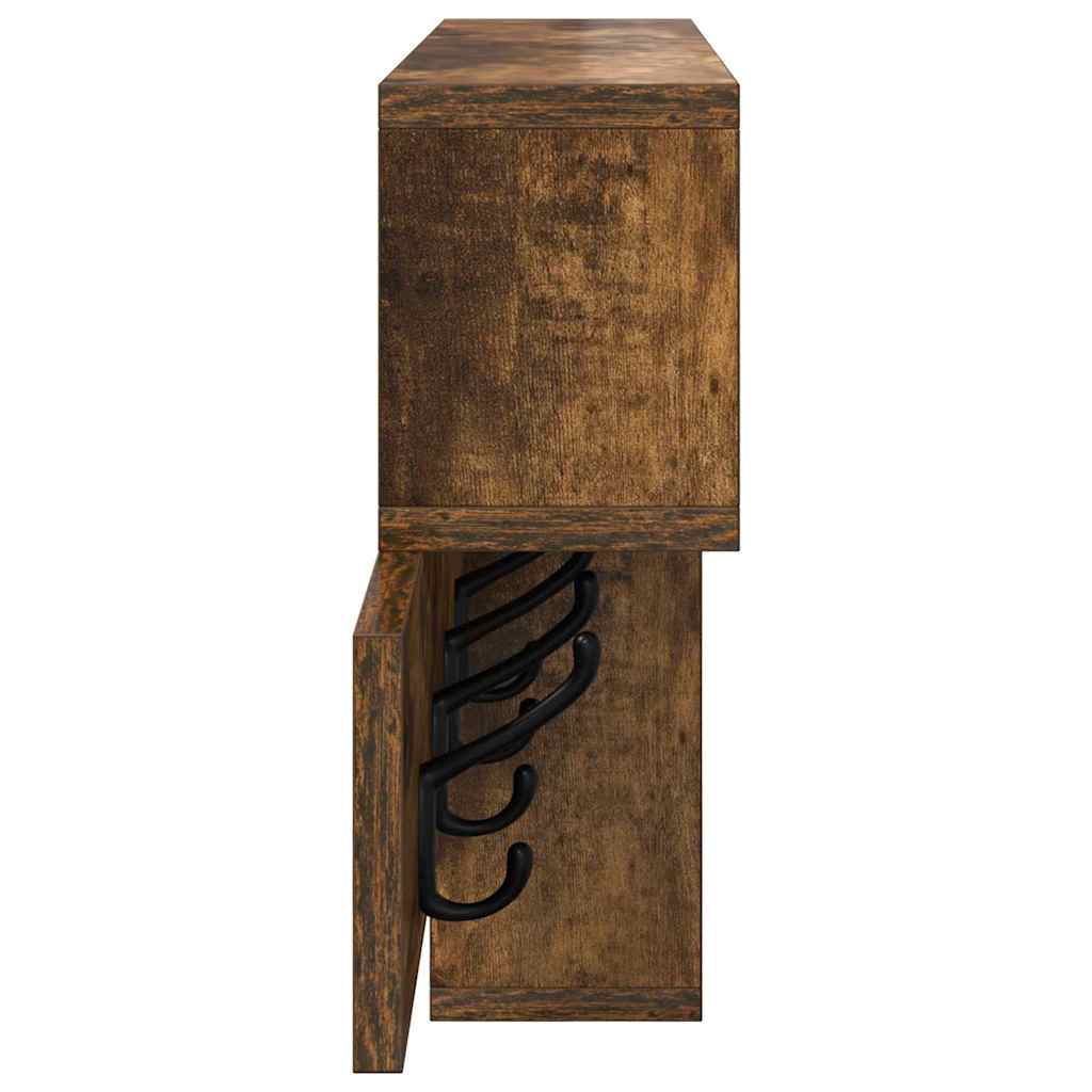 Vægmonteret Jakkeholder Vægmonteret Røget eg 100 x 12 x 43,5 cm