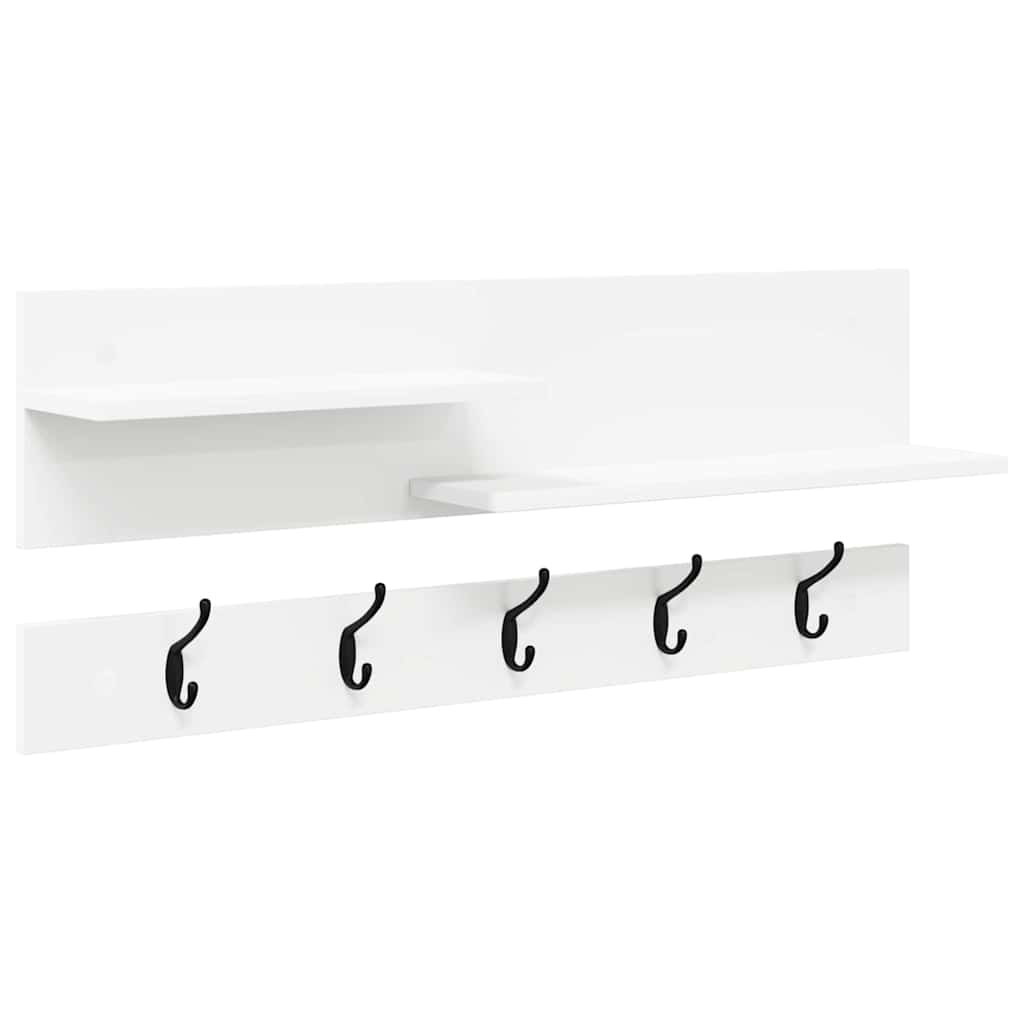 Vægmonteret Jakkeholder Vægmonteret Hvid 90 x 15 x 36 cm