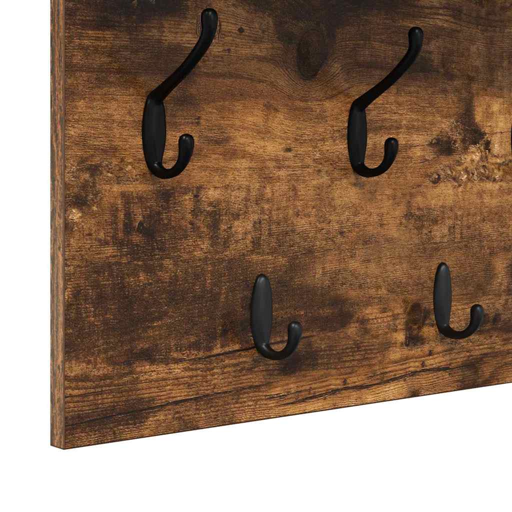 Vægmonteret Jakkeholder Vægmonteret Røget eg 80 x 40 x 12 cm