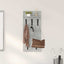 Vægmonteret Jakkeholder Vægmonteret Beton Grå 40 x 10 x 90 cm