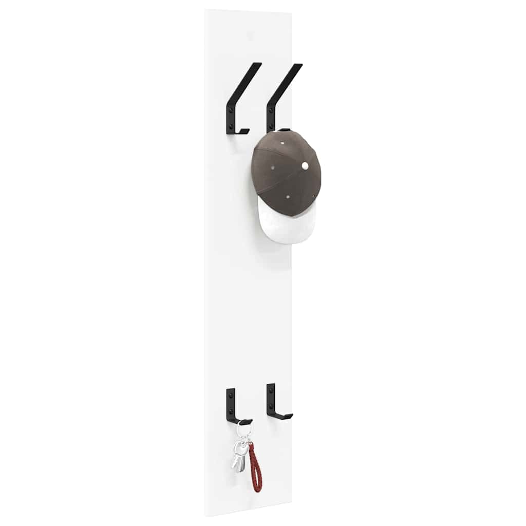 Vægmonteret Jakkeholder Vægmonteret Hvid 20 x 1,5 x 100 cm