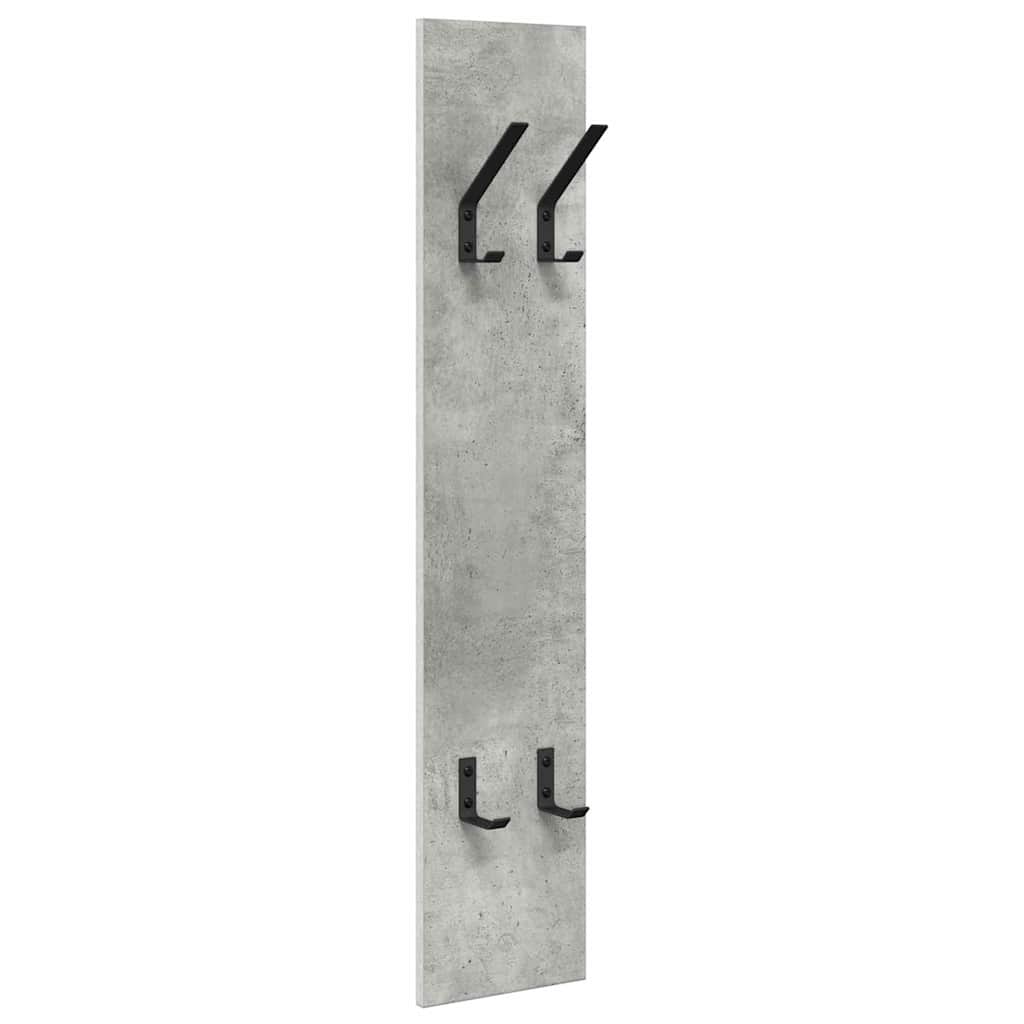 Vægmonteret Jakkeholder Vægmonteret Beton Grå 20 x 1,5 x 100 cm