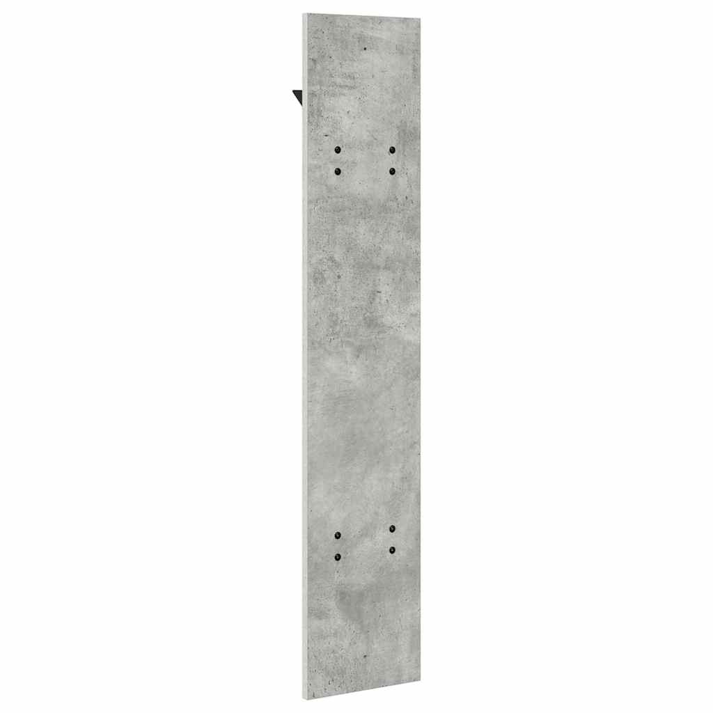 Vægmonteret Jakkeholder Vægmonteret Beton Grå 20 x 1,5 x 100 cm