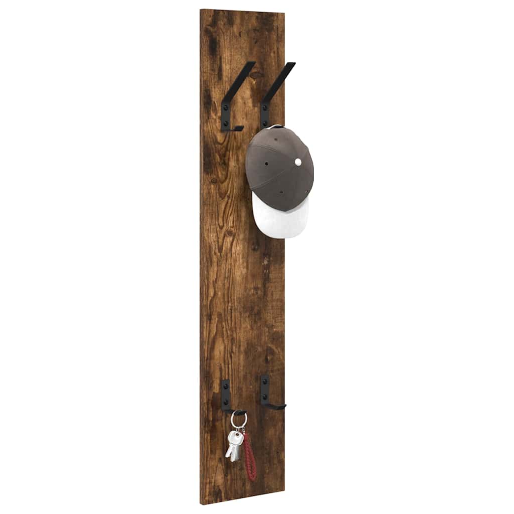 Vægmonteret Jakkeholder Vægmonteret Røget eg 20 x 1,5 x 100 cm