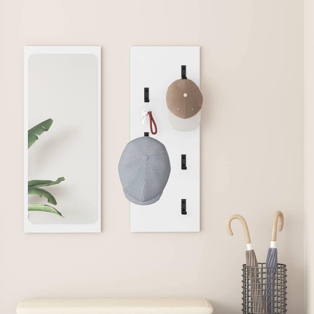Vægmonteret Jakkeholder Vægmonteret Hvid 30 x 1,5 x 80 cm
