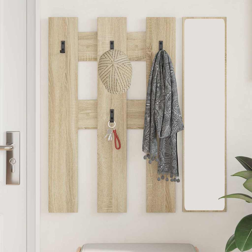 Vægmonteret Jakkeholder Vægmonteret Sonoma eg 65 x 3 x 100 cm