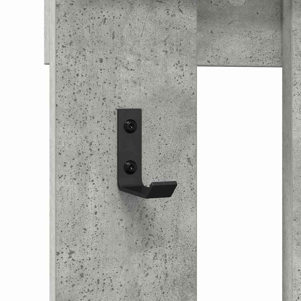 Vægmonteret Jakkeholder Vægmonteret Beton Grå 100 x 10 x 100 cm