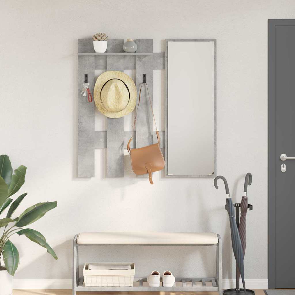 Vægmonteret Jakkeholder Vægmonteret Beton Grå 100 x 10 x 100 cm