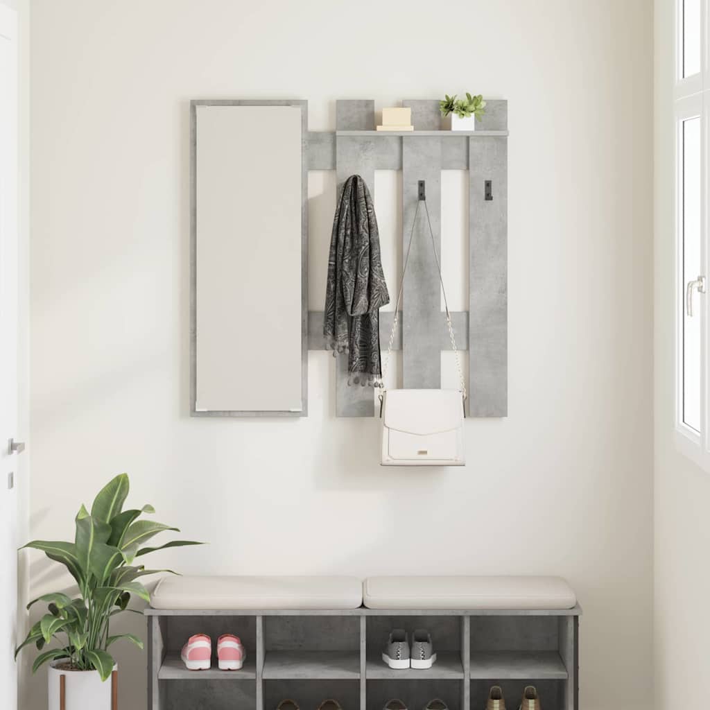 Vægmonteret Jakkeholder Vægmonteret Beton Grå 100 x 10 x 100 cm