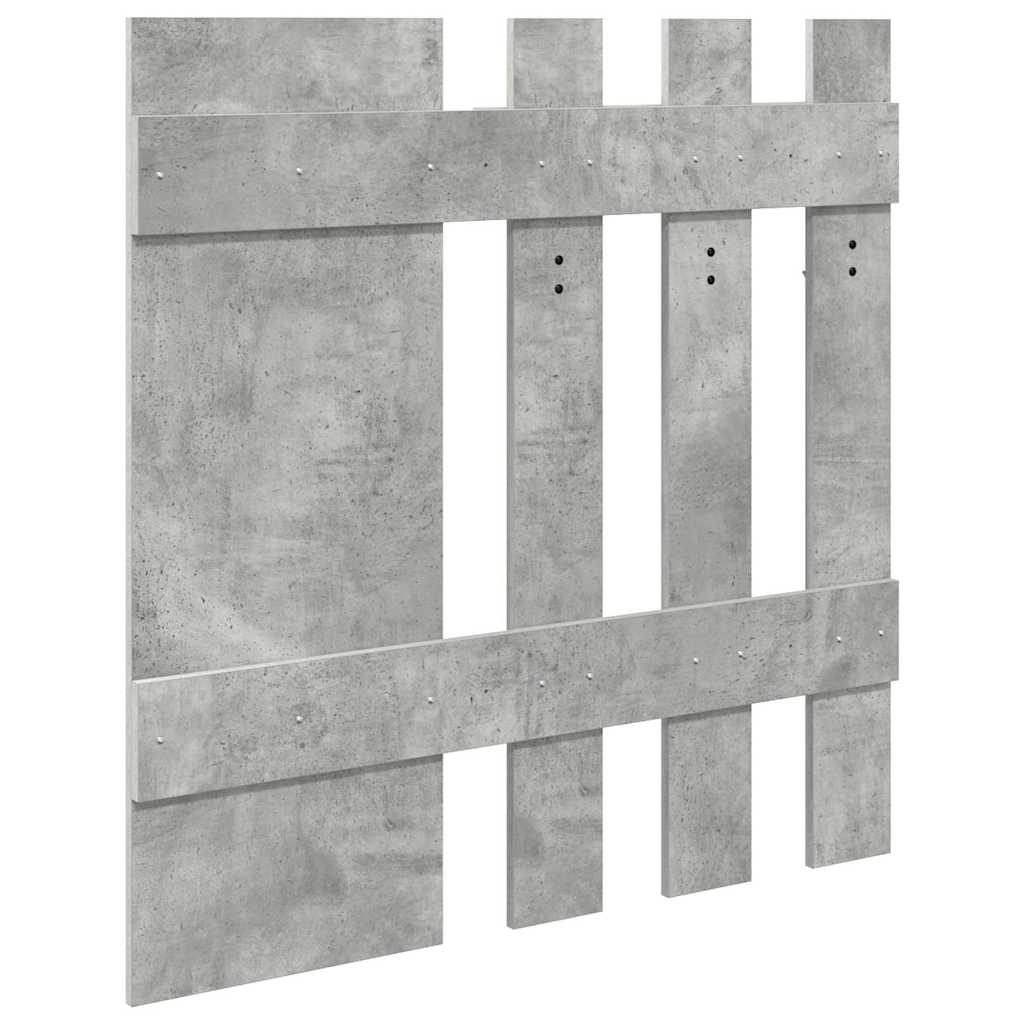 Vægmonteret Jakkeholder Vægmonteret Beton Grå 100 x 10 x 100 cm
