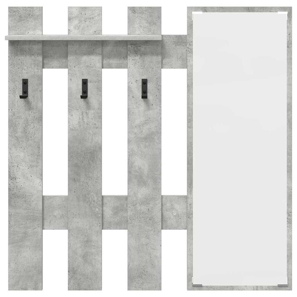 Vægmonteret Jakkeholder Vægmonteret Beton Grå 100 x 10 x 100 cm