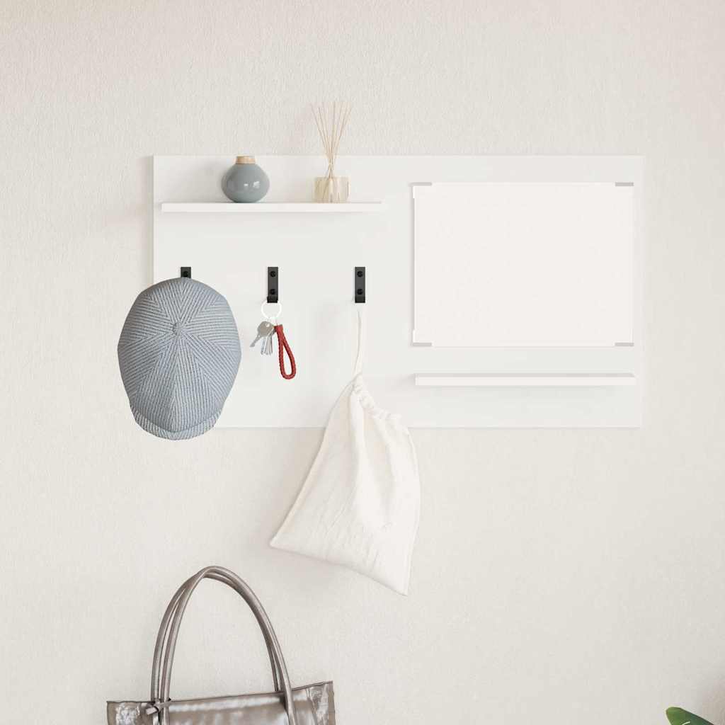 Vægmonteret Jakkeholder Vægmonteret Hvid 90 x 10 x 50 cm