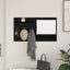 Vægmonteret Jakkeholder Vægmonteret Sort eg 90 x 10 x 50 cm