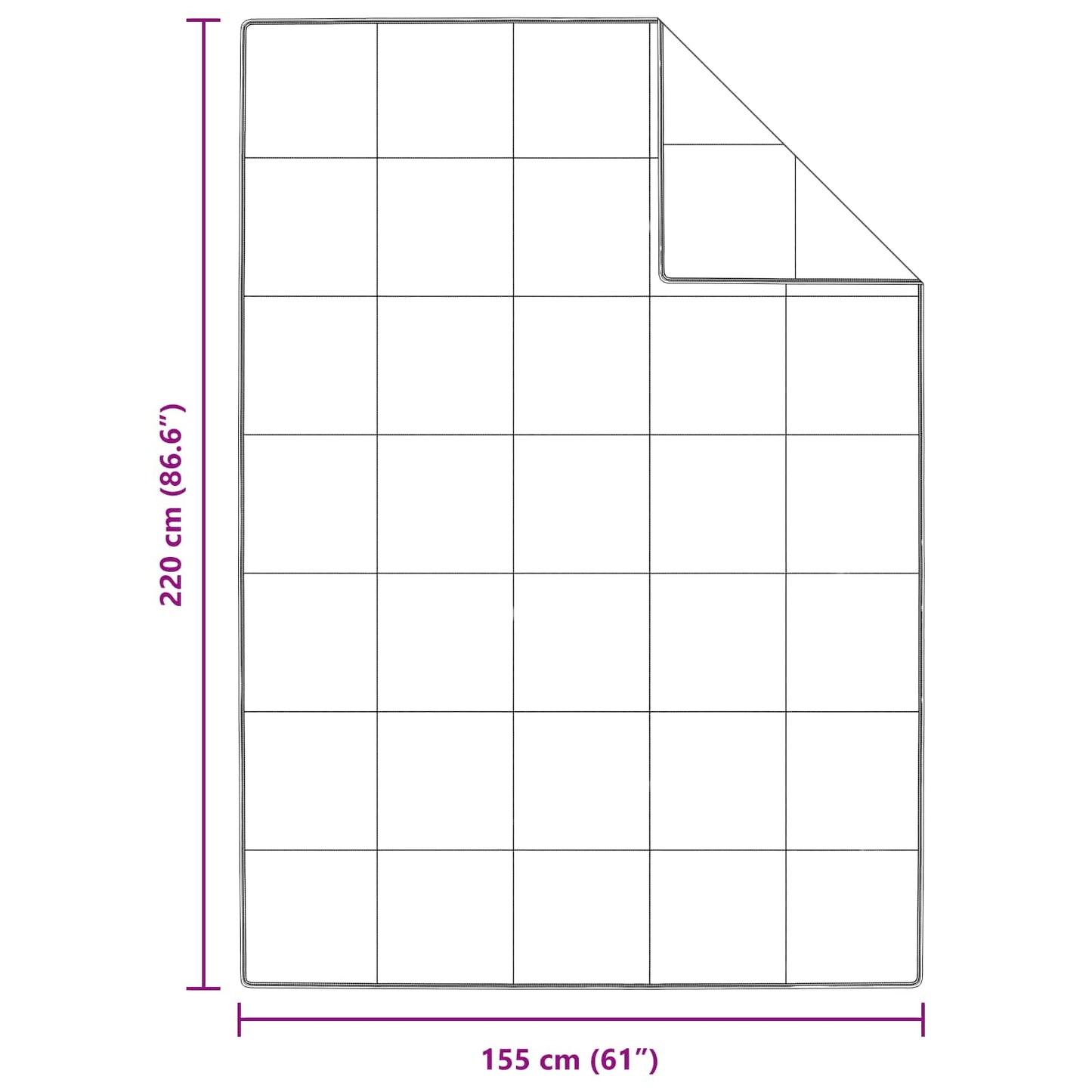 Sommer dyne med pude 2 stk. Hvid Dunfjer
