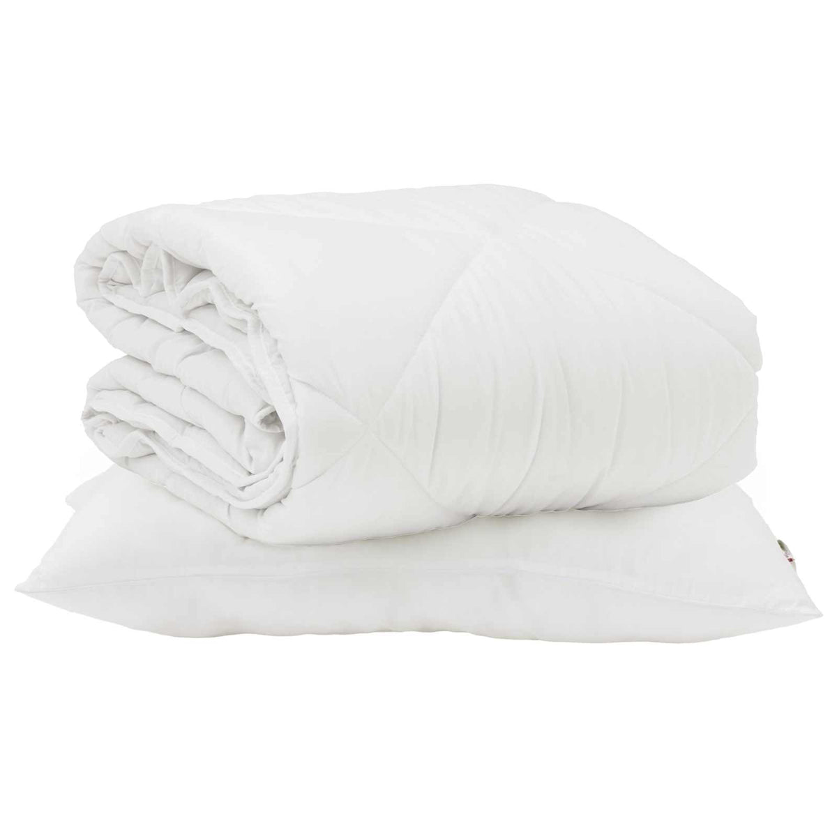 Sommer dyne med pude 2 stk. Hvid Microfiber