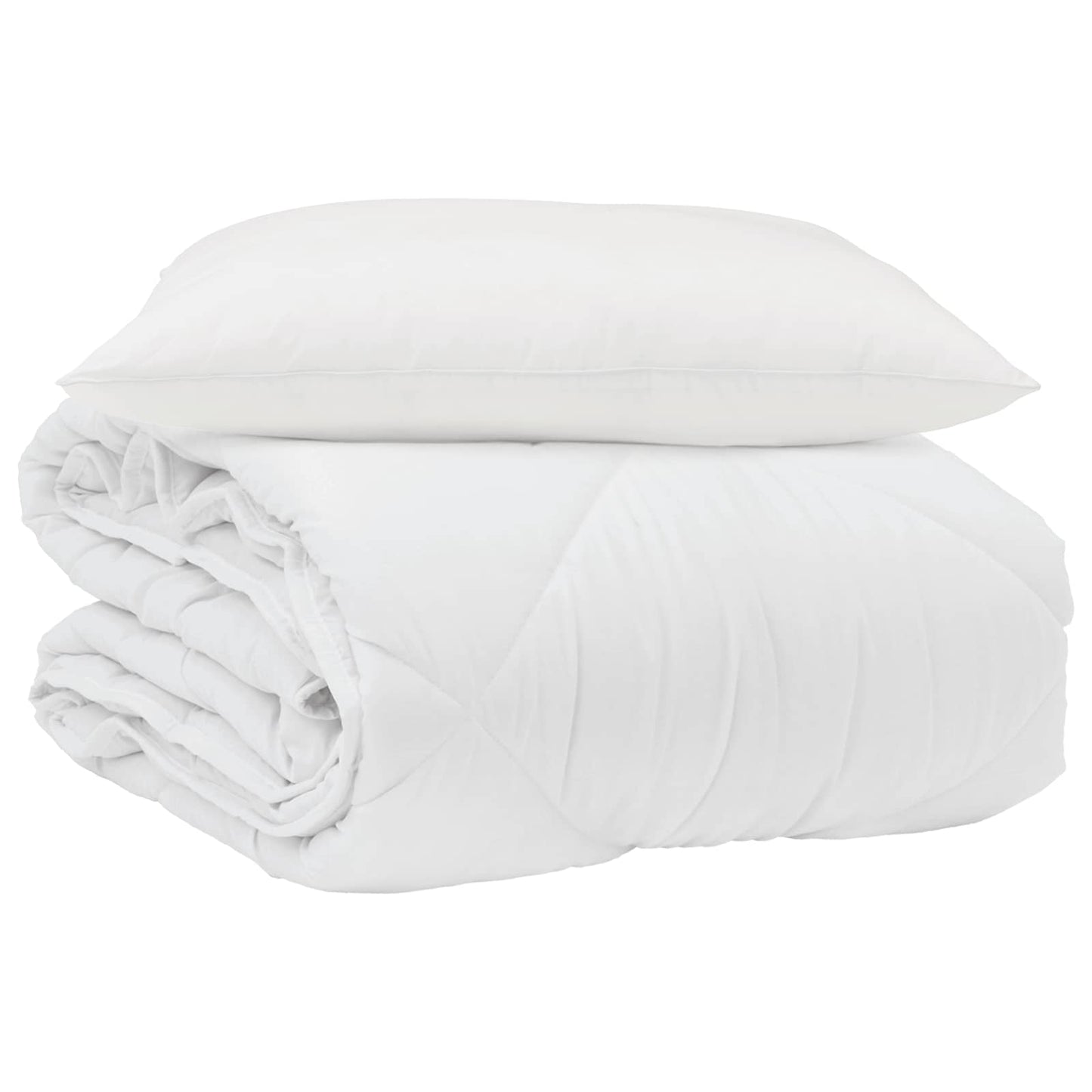 Sommer dyne med pude 2 stk. Hvid Microfiber