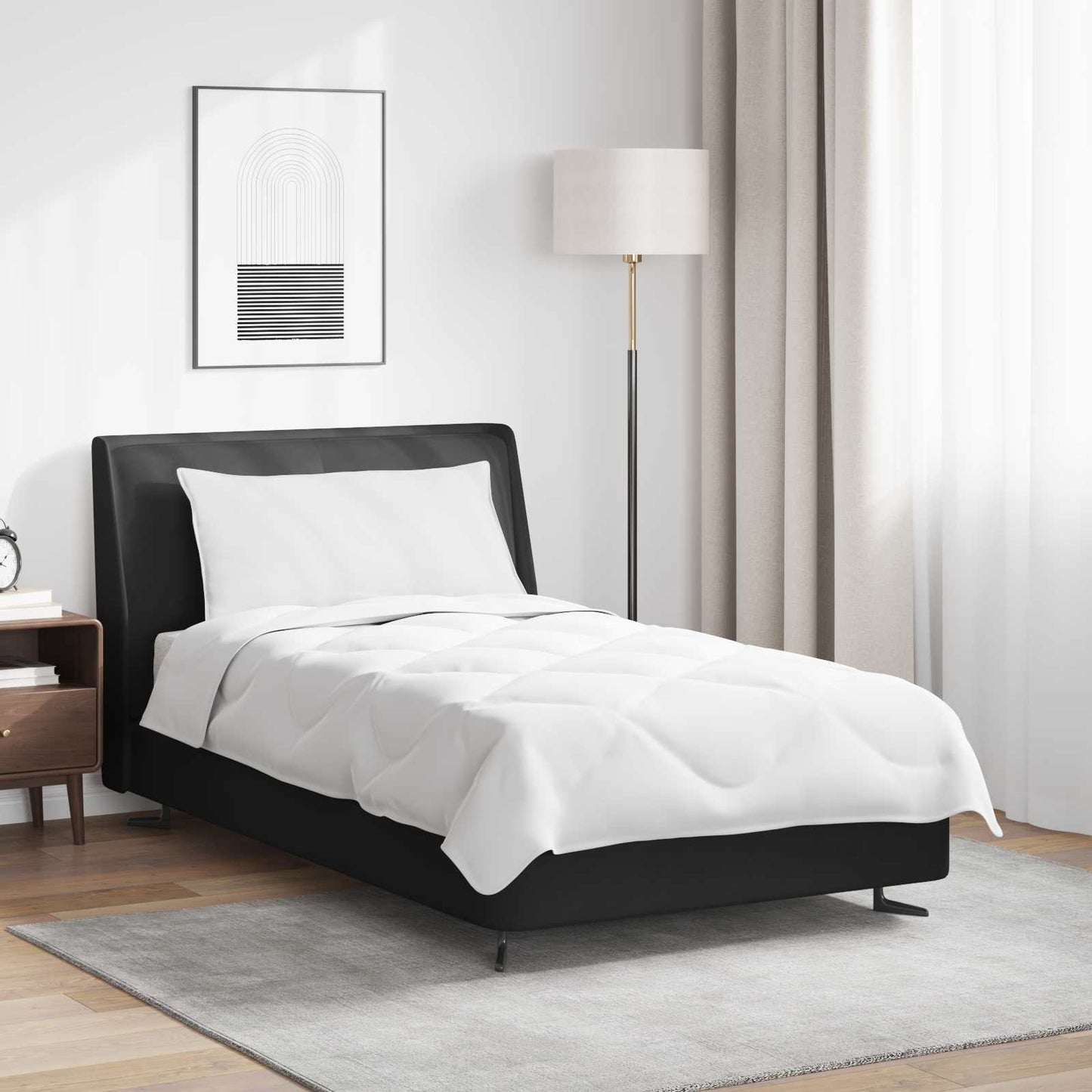 Sommer dyne med pude 2 stk. Hvid Microfiber