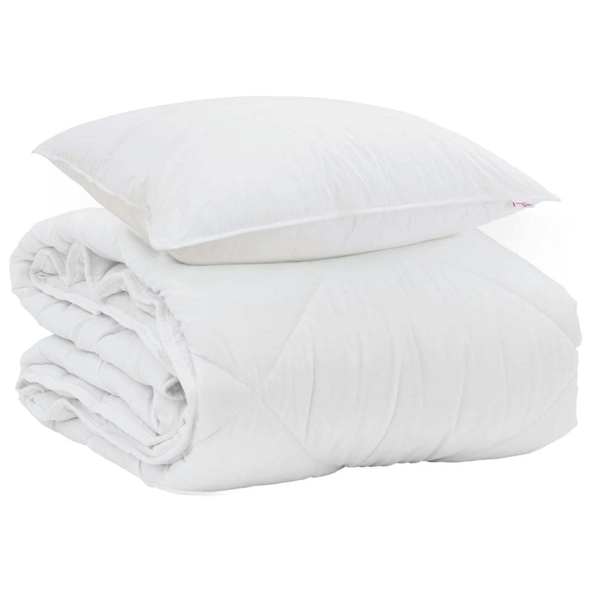 Sommer dyne med pude 2 stk. Hvid Microfiber