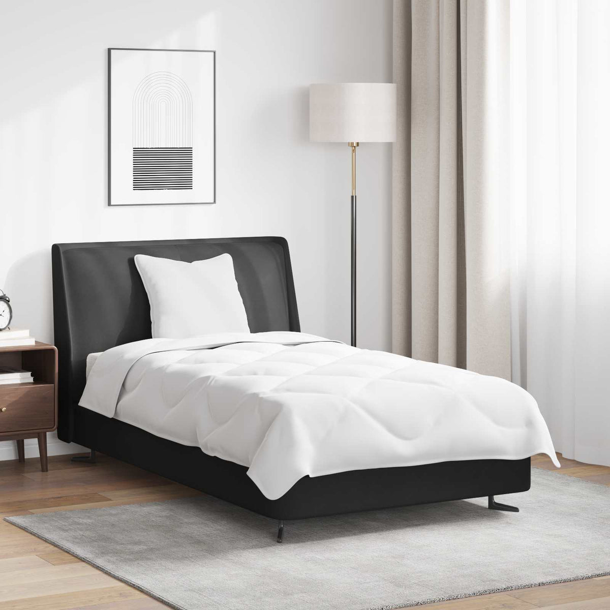 Sommer dyne med pude 2 stk. Hvid Microfiber