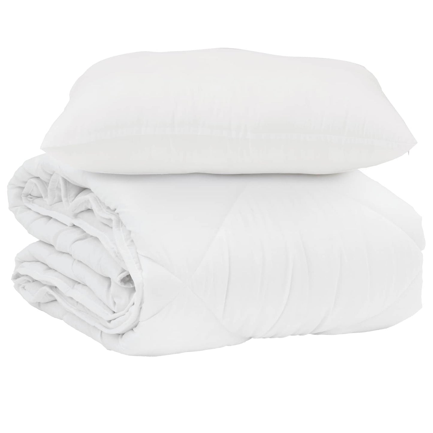 Sommer dyne med pude 2 stk. Hvid Microfiber