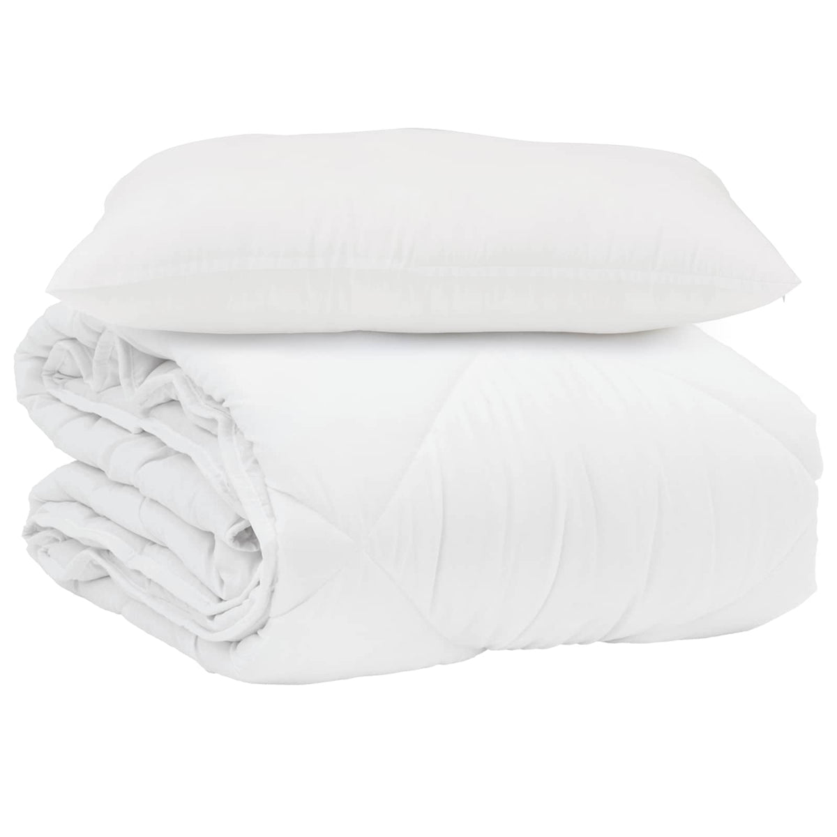 Sommer dyne med pude 2 stk. Hvid Microfiber