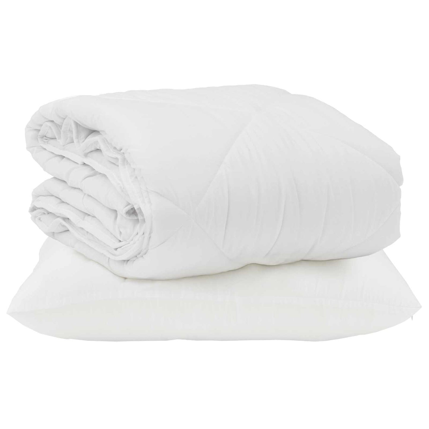 Sommer dyne med pude 2 stk. Hvid Microfiber