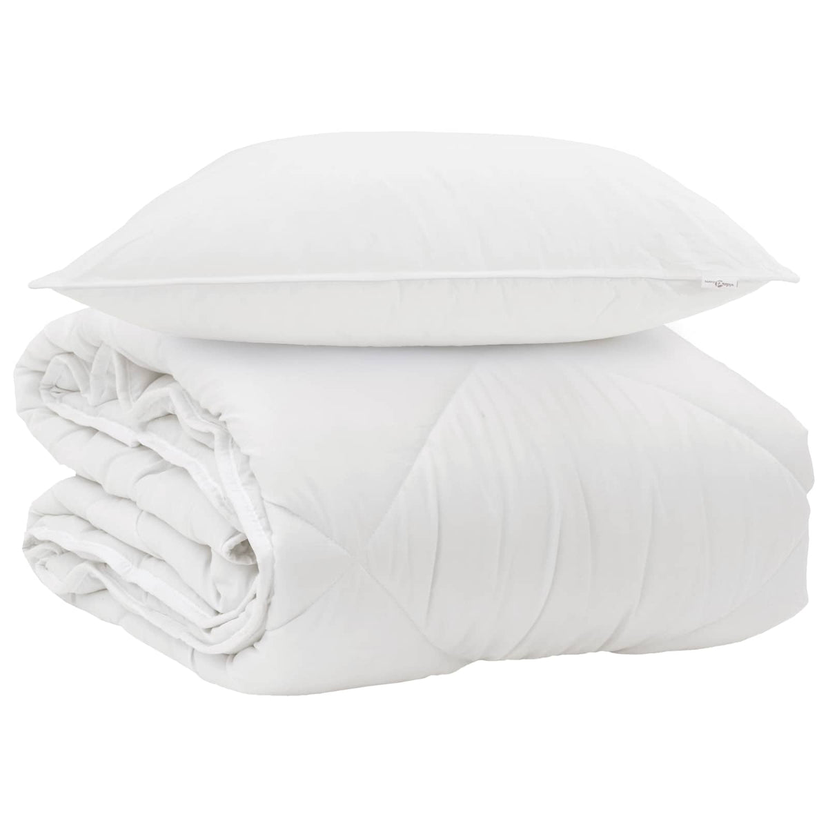 Årsdækkende Dyne med pude 2 stk. Hvid Microfiber