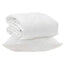 Årsdækkende Dyne med pude 2 stk. Hvid Microfiber