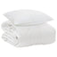 Årsdækkende Dyne med pude 2 stk. Hvid Microfiber