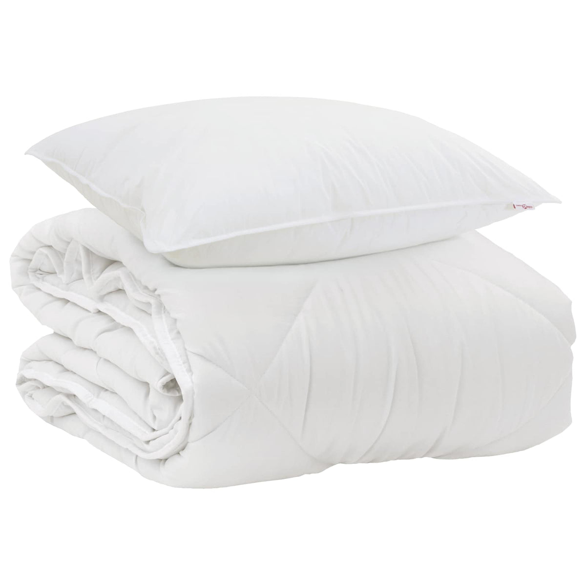 Årsdækkende Dyne med pude 2 stk. Hvid Microfiber