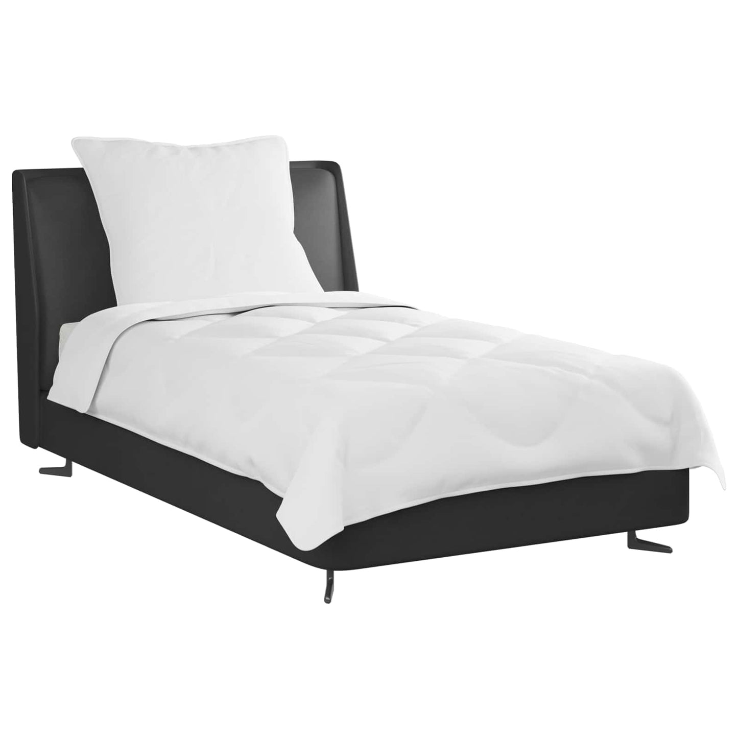 Dyne med pude 2 stk. Hvid Microfiber