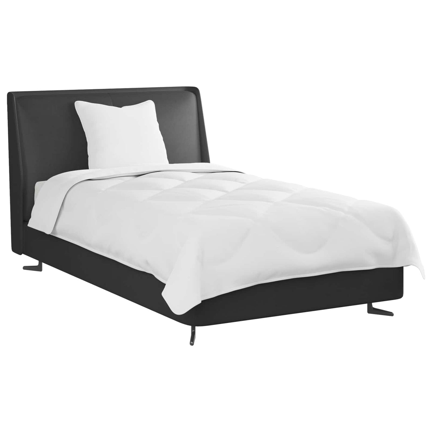 Dyne med pude 2 stk. Hvid Microfiber