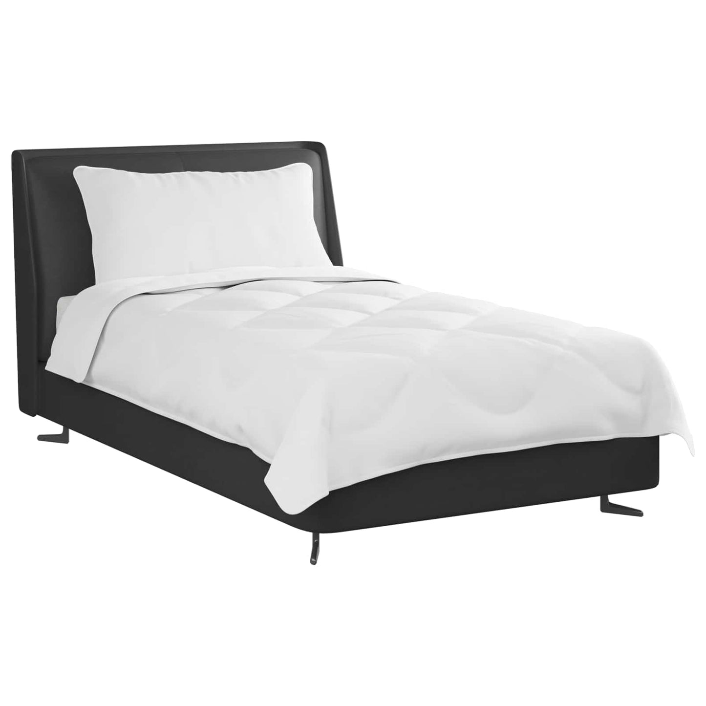 Dyne med pude 2 stk. Hvid Microfiber