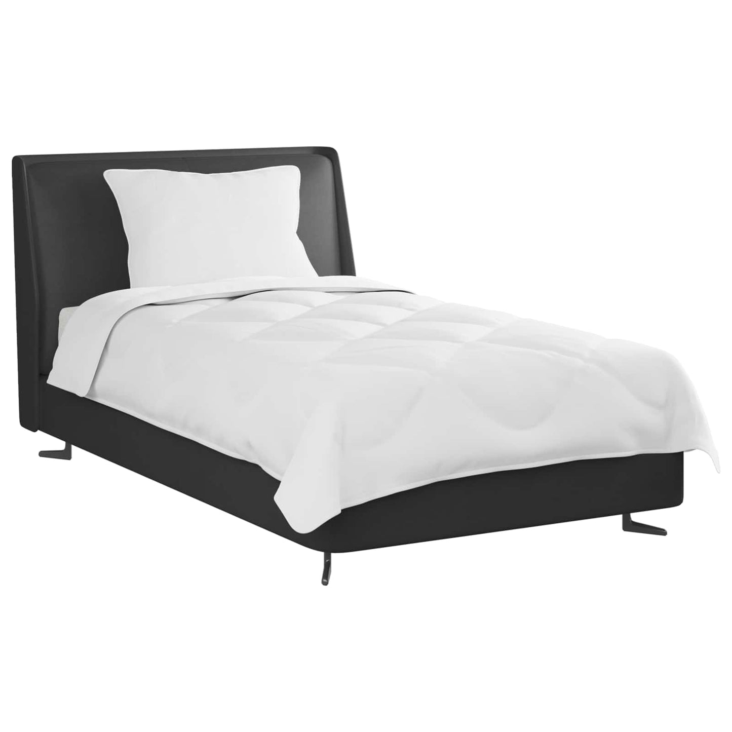 Dyne med pude 2 stk. Hvid Microfiber