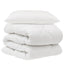 Dyne med pude 2 stk. Hvid Microfiber