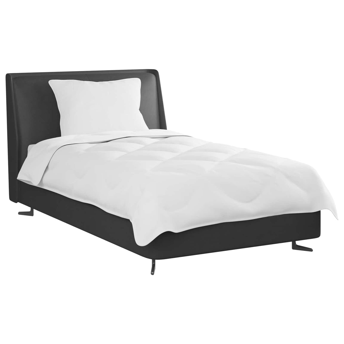 Dyne med pude 2 stk. Hvid Microfiber