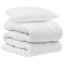 Dyne med pude 2 stk. Hvid Microfiber