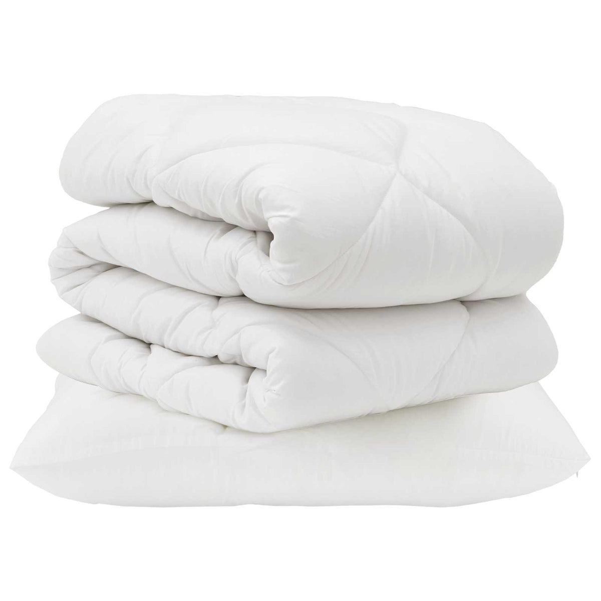 Dynebetræk Sæt med pude 2 stk. Hvid Microfiber