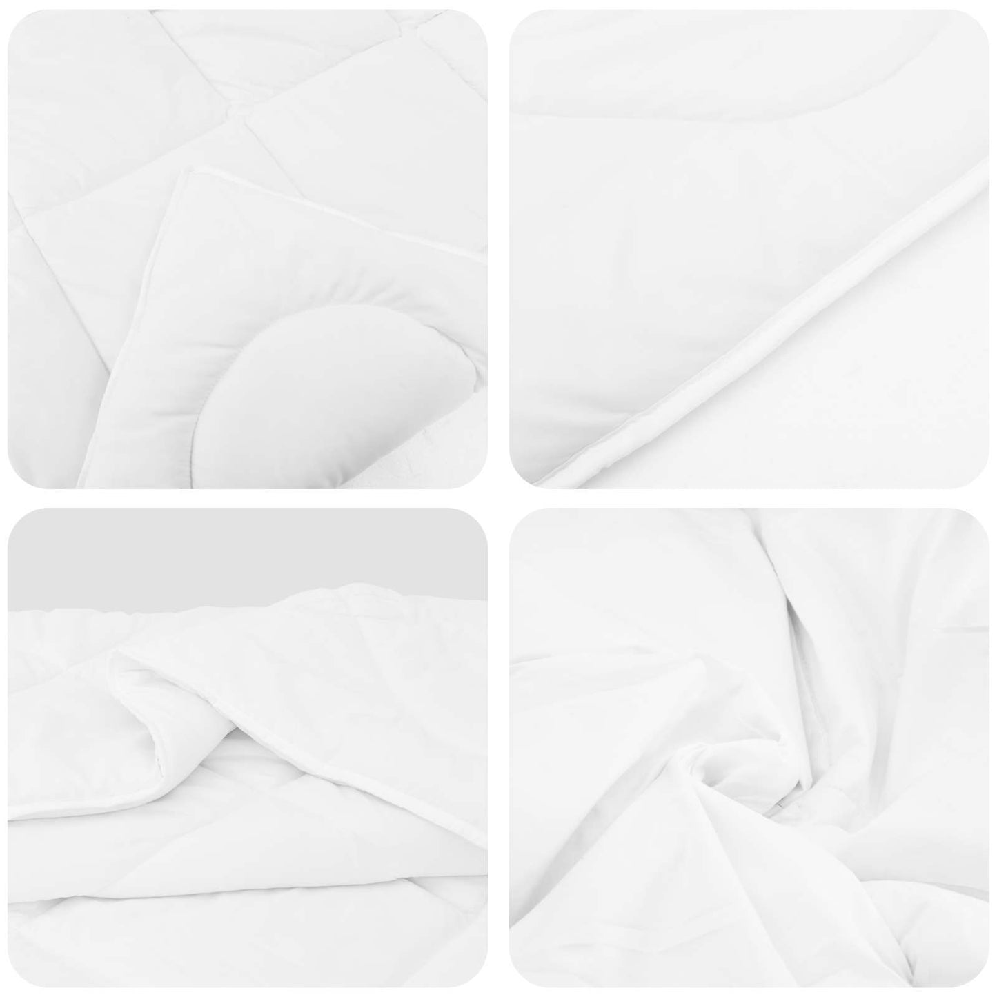 Dynebetræk Sæt med pude 2 stk. Hvid Microfiber
