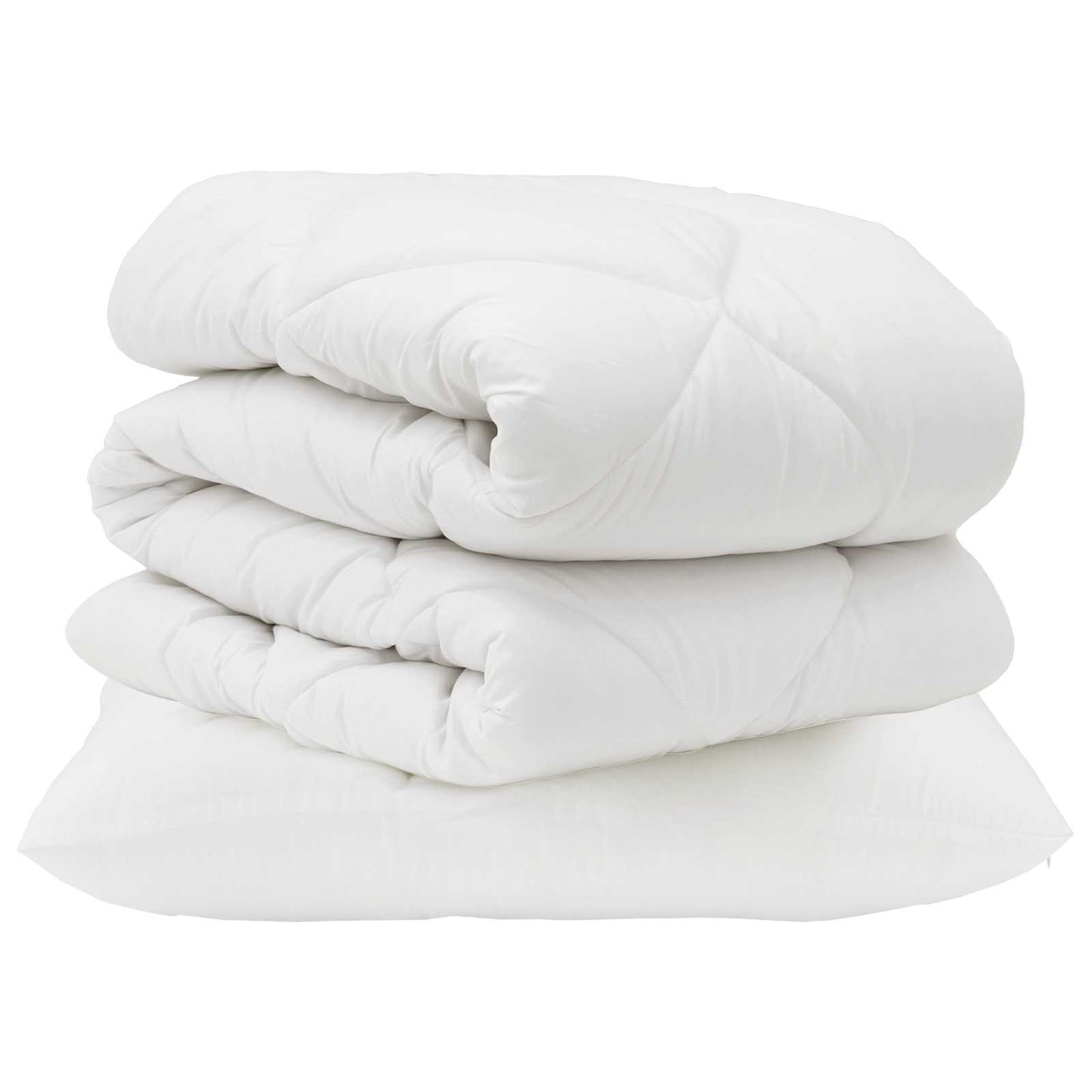 Dynebetræk Sæt med pude 2 stk. Hvid Microfiber