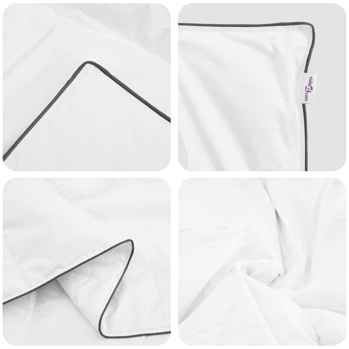 Vinter dyne med pude 3 stk. Hvid Dunfjer
