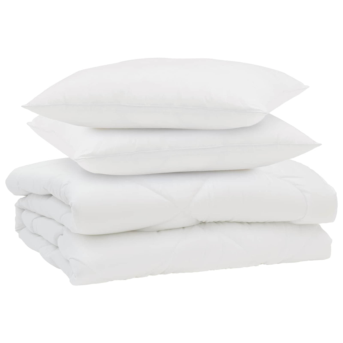 Sommer dyne med pude 3 stk. Hvid Mikrofiber