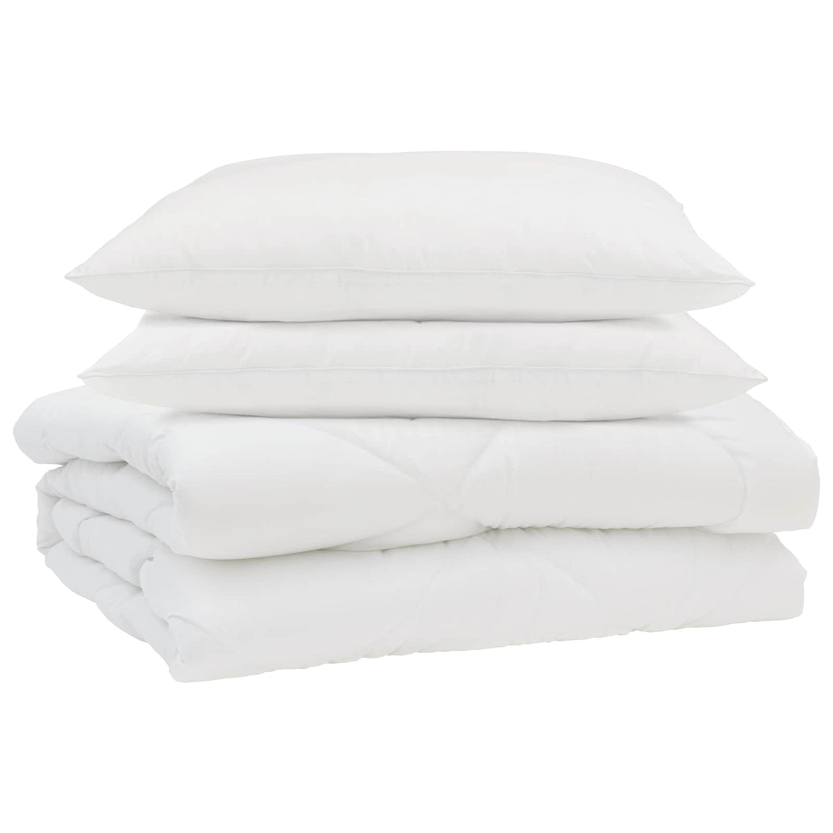 Sommer dyne med pude 3 stk. Hvid Mikrofiber
