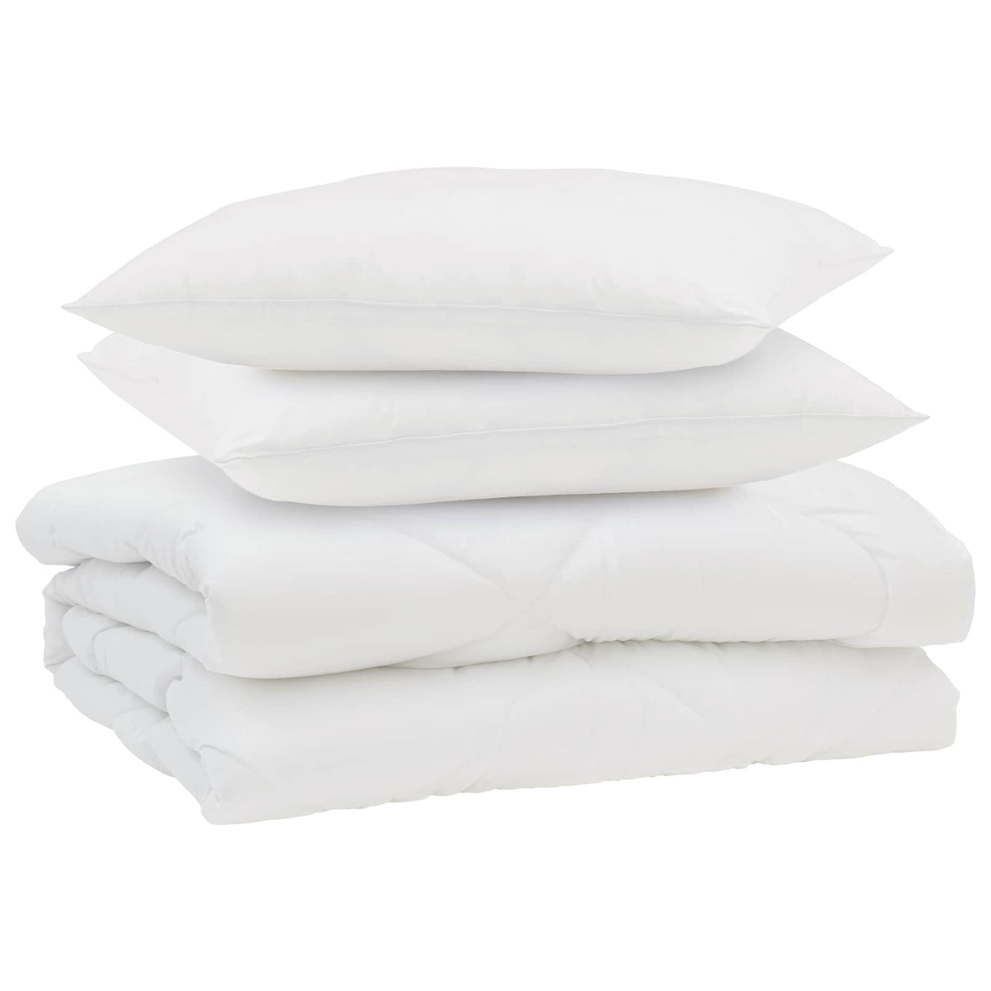 Sommer dyne med pude 3 stk. Hvid Mikrofiber